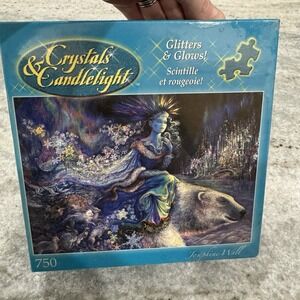 NWT Josephine Wall Polar Princess 750 Pc Puzzle Glitter & Glow 2005 Vintage